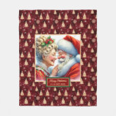 Weihnachtsblanket Mr. & Mrs. Claus Keepake Fleecedecke (Vorderseite)