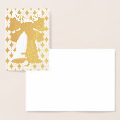 Weihnachtsblankkarte für Gold oder Silber Fohlen Folienkarte (Anzeige)