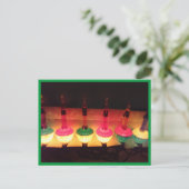 Weihnachtsbläschen Postkarte (Stehend Vorderseite)