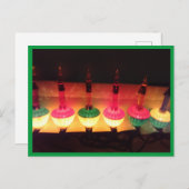 Weihnachtsbläschen Postkarte (Vorne/Hinten)