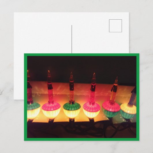 Weihnachtsbläschen Postkarte (Vorne/Hinten)