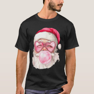 Weihnachtsblase Gummi Pink Sonnenbrille T-Shirt