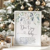 Weihnachtsblase Sagen Sie nicht, Babyspiel Poster