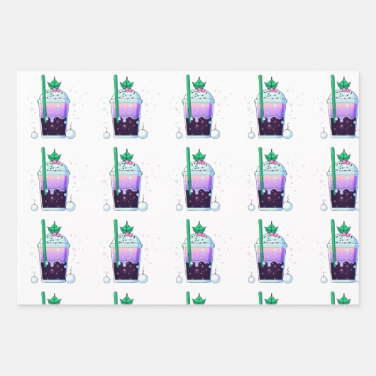 Weihnachtsblase Teeverpackungspapier Geschenkpapier Set (Vorderseite 3)