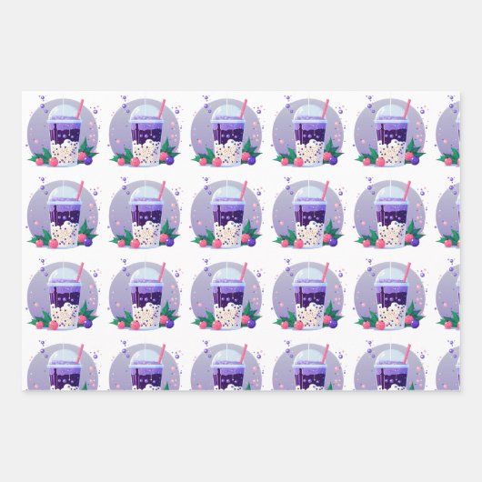 Weihnachtsblase Teeverpackungspapier Geschenkpapier Set (Vorderseite 2)