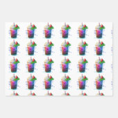 Weihnachtsblase Teeverpackungspapier Geschenkpapier Set (Vorderseite)