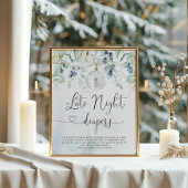 Weihnachtsblase Winter Späte Nacht Windeln Spiel Poster