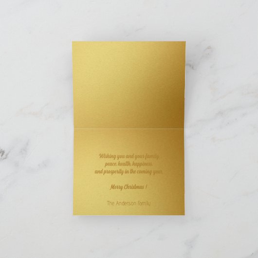 Weihnachtsblasen Grußkarte Feiertagskarte (Innenseite)