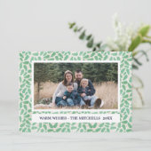 Weihnachtsblatt | CUSTOM Landschaftsurlaub Foto Feiertagskarte (Stehend Vorderseite)