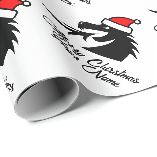 Weihnachtsblatt Geschenkpapier (Rolleneckpunkt)