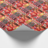 Weihnachtsblatt Geschenkpapier (Ecke)