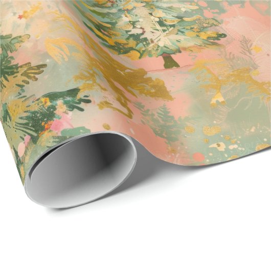 Weihnachtsblatt Geschenkpapier (Rolleneckpunkt)