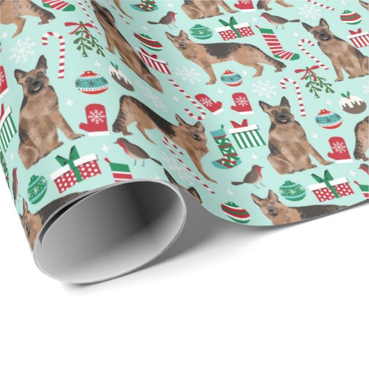 Weihnachtsblatt Geschenkpapier (Rolleneckpunkt)