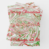 Weihnachtsblatt Geschenkpapier Set (Beispiel)