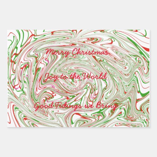 Weihnachtsblatt Geschenkpapier Set (Vorderseite)