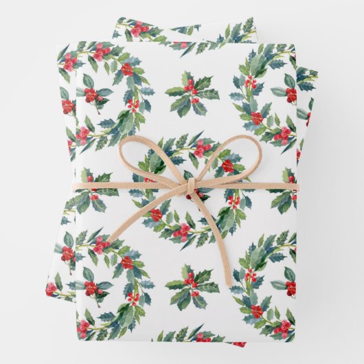 Weihnachtsblatt Geschenkpapier Set (Beispiel)