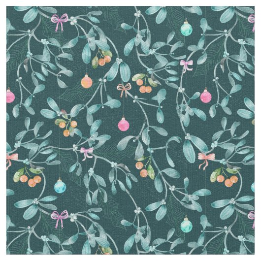 Weihnachtsblatt Stoff (Nahaufnahme)