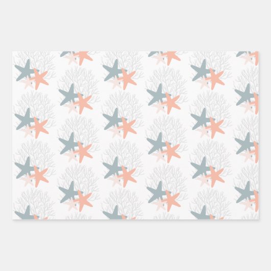 Weihnachtsblätter am Meer Geschenkpapier Set (Vorderseite 2)