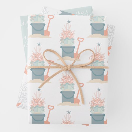 Weihnachtsblätter am Meer Geschenkpapier Set (Beispiel)