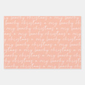 Weihnachtsblätter am Meer Geschenkpapier Set (Vorderseite 3)