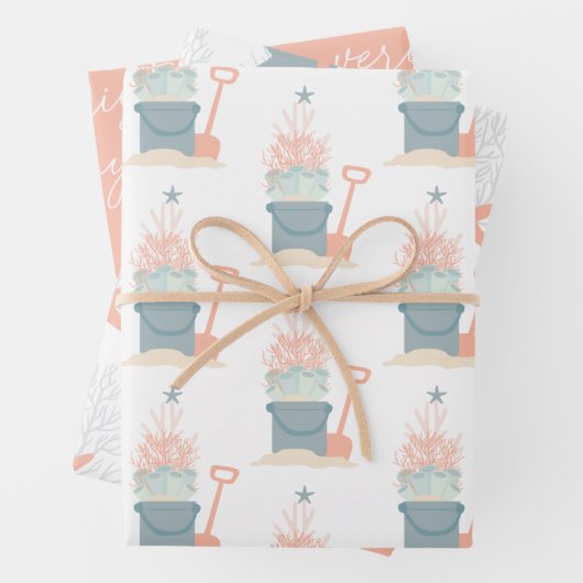 Weihnachtsblätter am Meer Geschenkpapier Set (Beispiel)