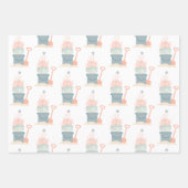 Weihnachtsblätter am Meer Geschenkpapier Set (Vorderseite)