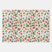 Weihnachtsblätter der 50er Jahre Geschenkpapier Set (Vorderseite 2)