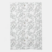 Weihnachtsblätter und Berries Geschirrtuch (Vertikal)