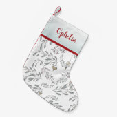 Weihnachtsblätter und Berries Kleiner Weihnachtsstrumpf (Vorderansicht (hängend))