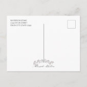 Weihnachtsblätter und Berries Postkarte (Rückseite)