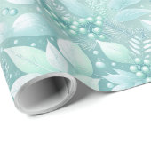 Weihnachtsblättern an der Küste - Muster #7 ID1009 Geschenkpapier (Rolleneckpunkt)