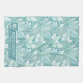 Weihnachtsblättern an der Küste - Muster #7 ID1009 Geschirrtuch (Horizontal)