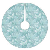 Weihnachtsblättern an der Küste - Muster #7 ID1009 Polyester Weihnachtsbaumdecke (Vorderseite)