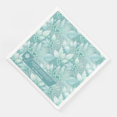 Weihnachtsblättern an der Küste - Muster #7 ID1009 Serviette (Ecke)