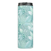 Weihnachtsblättern an der Küste - Muster #7 ID1009 Thermosbecher (Rückseite)