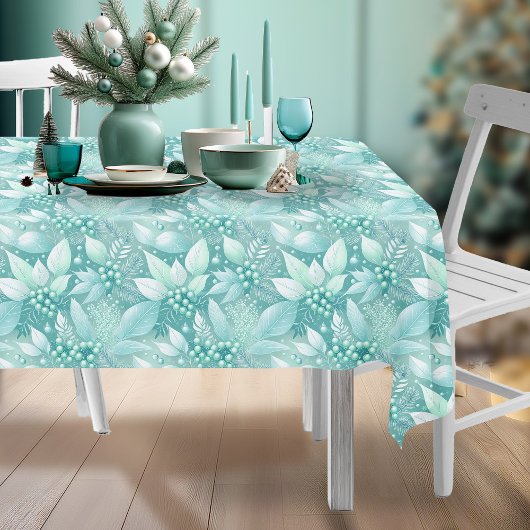 Weihnachtsblättern an der Küste - Muster #7 ID1009 Tischdecke