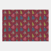 Weihnachtsblättern: Weihnachtsbaumumhüllungspapier Geschenkpapier Set (Vorderseite 2)