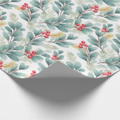 Weihnachtsblätterpapier Geschenkpapier (Ecke)