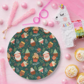 Weihnachtsblätterplatte Pappteller (Party)