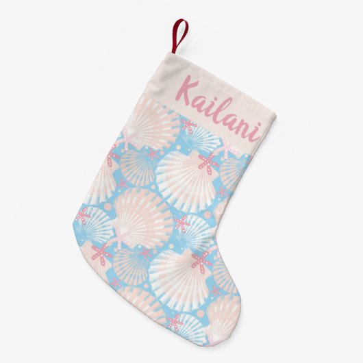 Weihnachtsblau an der Küste Kleiner Weihnachtsstrumpf (Vorderansicht (hängend))