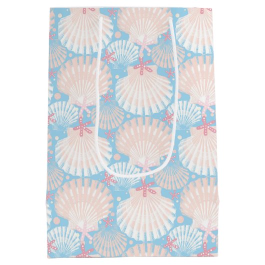 Weihnachtsblau an der Küste    Mittlere Geschenktüte (Rückseite)