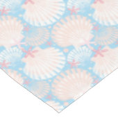 Weihnachtsblau an der Küste Tischdecke (Schrägansicht)