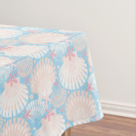 Weihnachtsblau an der Küste Tischdecke