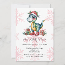 Weihnachtsblauer Dino und Geschenke Jungen-Baby-Pa