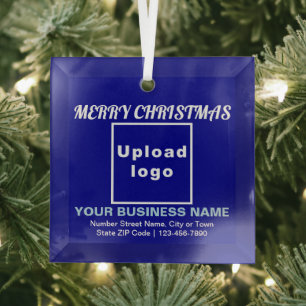 Weihnachtsblauer Himmelsschmuck Ornament Aus Glas