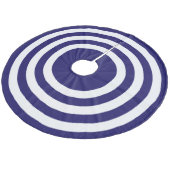 Weihnachtsblauer Streifen-Rock Fleece Weihnachtsbaumdecke (Schrägansicht)