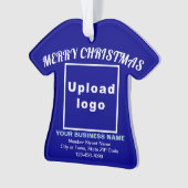 Weihnachtsblauer T - Shirt Form Acryl Ornament (Vorderseite)