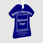 Weihnachtsblauer T - Shirt Form Acryl Ornament (Vorderseite)