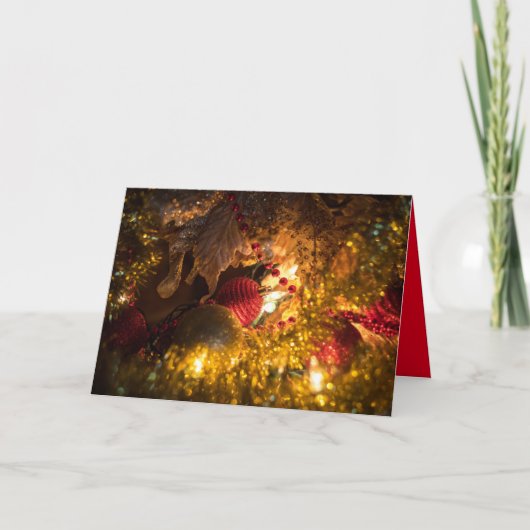 Weihnachtsbling Karte (Vorderseite)