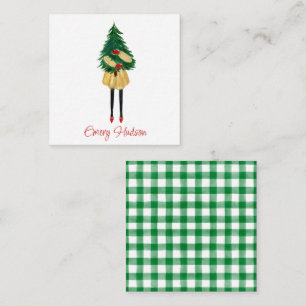 Weihnachtsblitz Girl Geschenksendung Mitteilungskarte